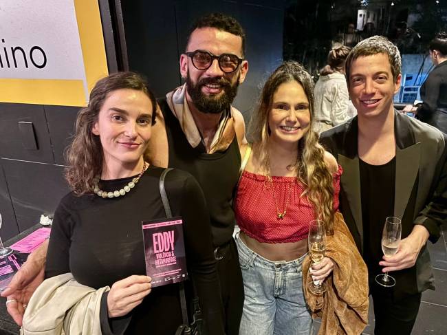 Igor com Priscila Sztejnman, Aline Fanju e Marcelo Grabowsky