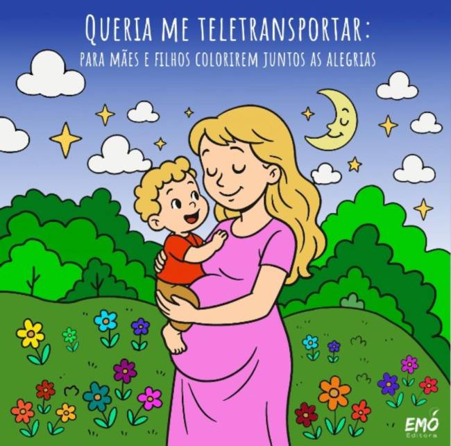 Livro infantil Queria Me teletransportar livro-colorir