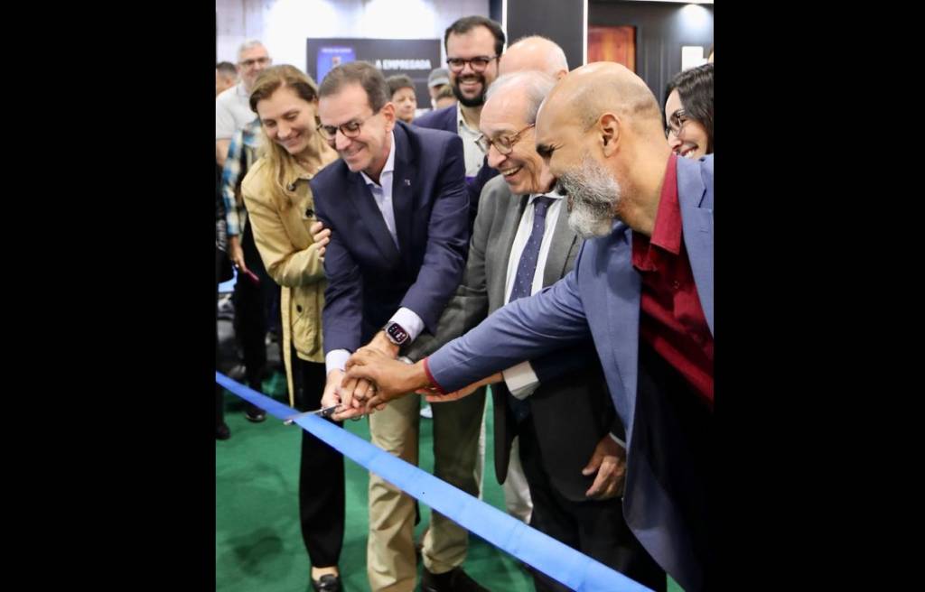 Cristine e Eduardo Paes: abertura da Bienal do Livro