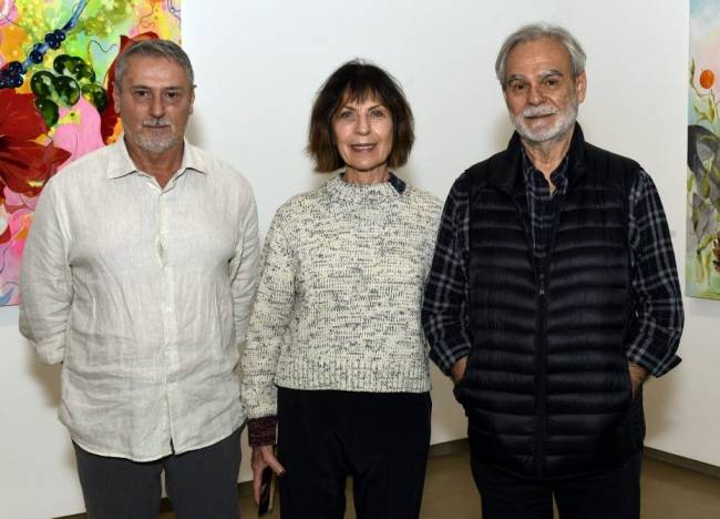 _DSC0028 Fernando Lindote , Anita Schwartz e Marcio Perlingeiro - GALERIA ANITA SCHWARTZ - JULHO 2025 - CG