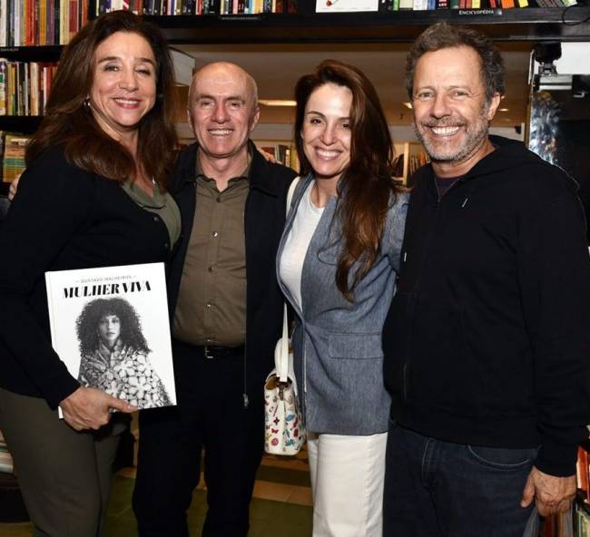 Marisa Orth, Gringo Cardia, Malu Barreto e Vik Muniz