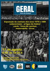 Feita Geral de colecionadores cartaz da feira Geral, de colecionadores de artigos de futebol