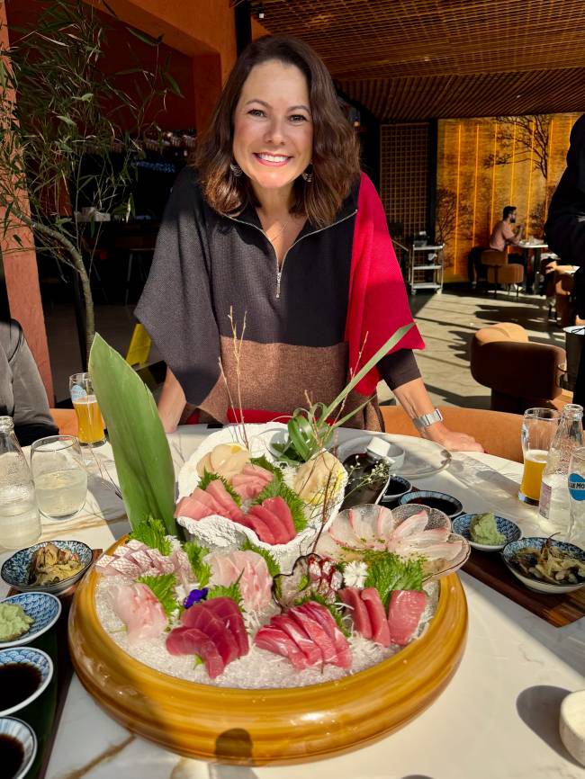 Renata Araujo no Sushito, em Porto Alegre
