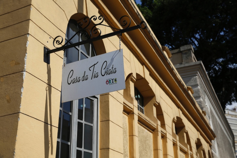 Fachada da Casa da Tia Ciata, na Rua Camerino, Gamboa