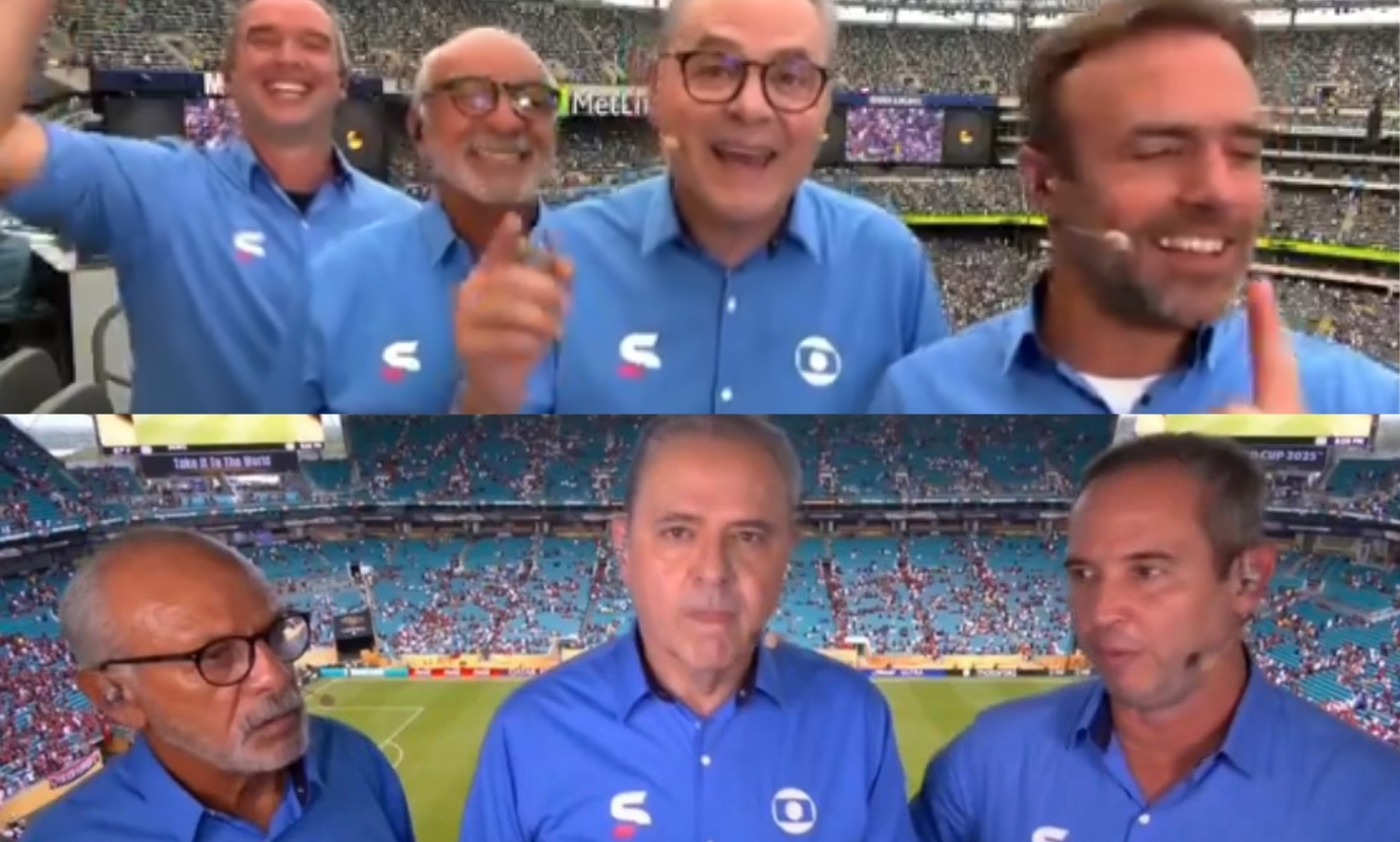 Reação da equipe da Globo na eliminação do Fluminense revolta tricolores