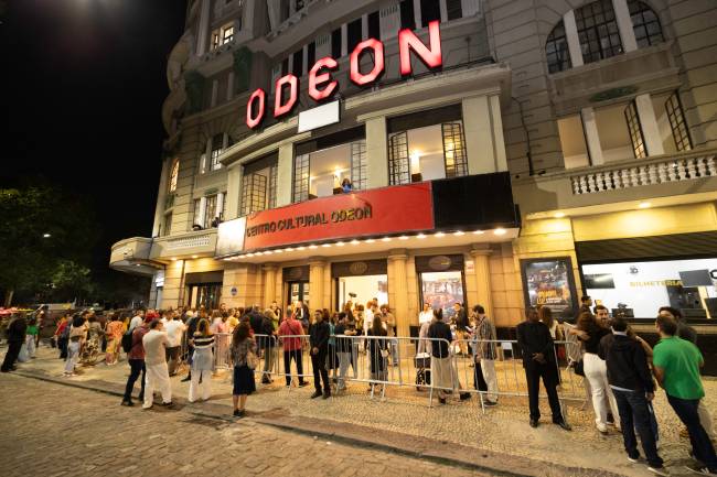 A movimentação no Odeon