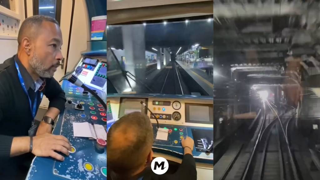 Em vídeo, MetrôRio mostra a visão dos condutores dos trens
