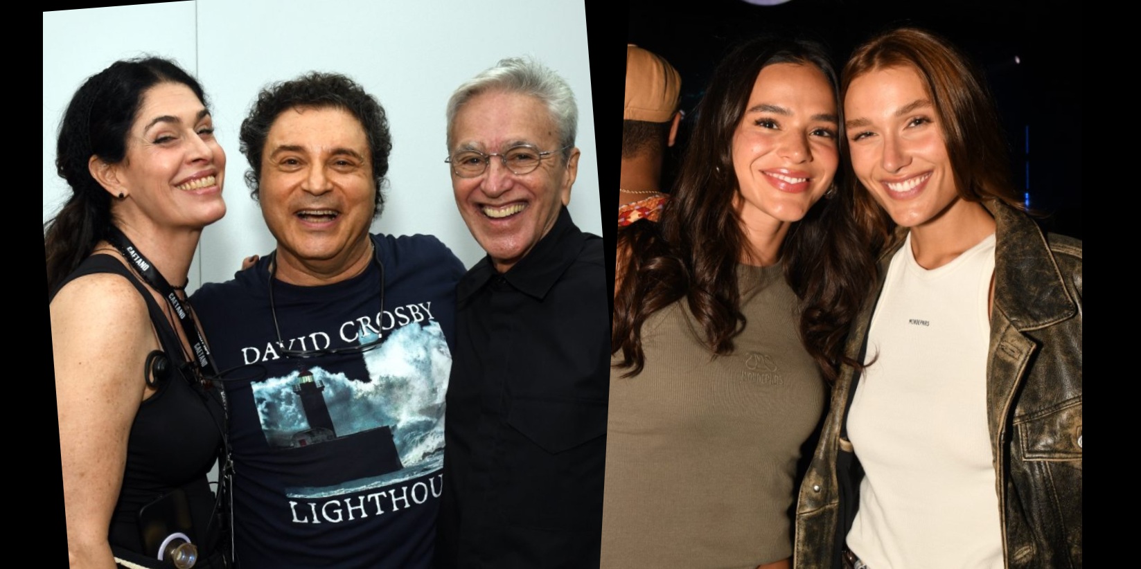 Homenagem de Caetano a Preta e parabéns a Marquezine. Vídeos!