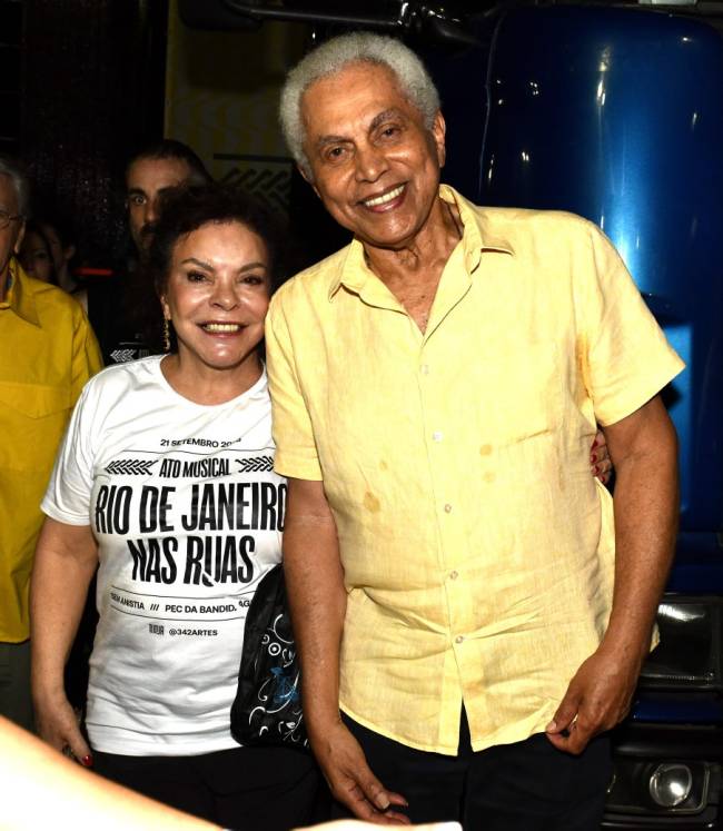 O casal Lila Rabello e Paulinho da Viola