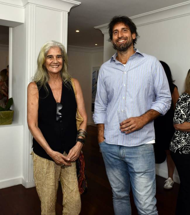 DSC9112 Liliu Castelo Branco e o galerista Pedro Nazar - ATELIER ANA COUTINHO - SET 2025 - CG