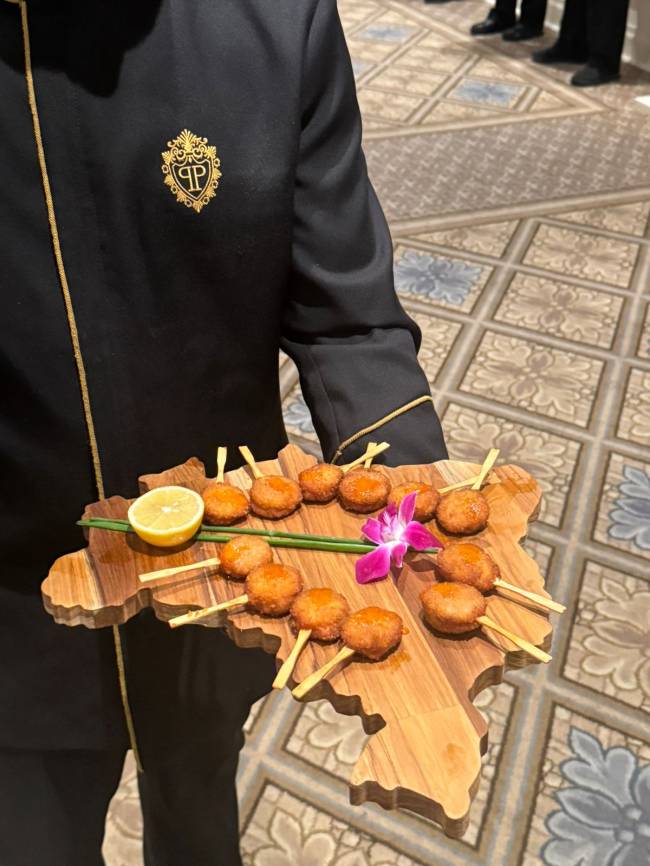 A bandeja em formato do mapa do Brasil