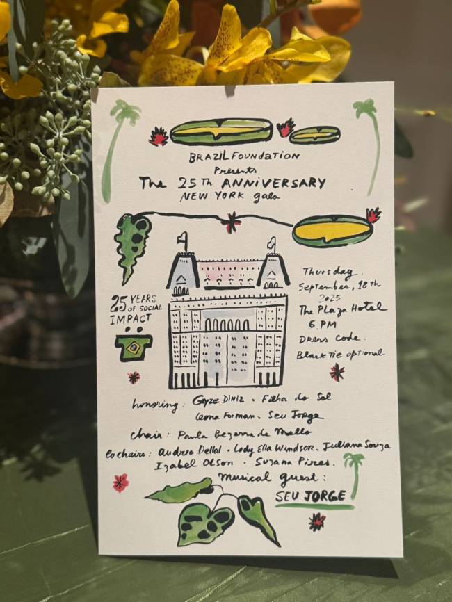 O convite criado por Felipe Jardim