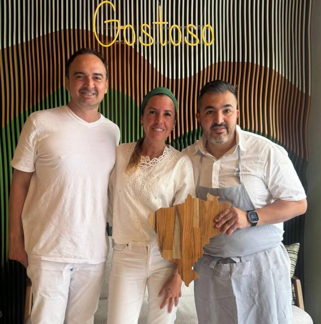Os chefs Júnior Alexandre, Morena Leite e Victor Vasconcellos