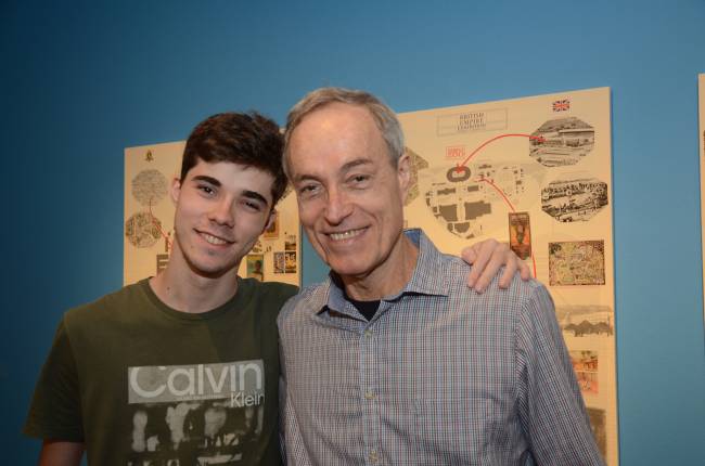 Joaquim Simões com seu pai Eduardo Coimbra