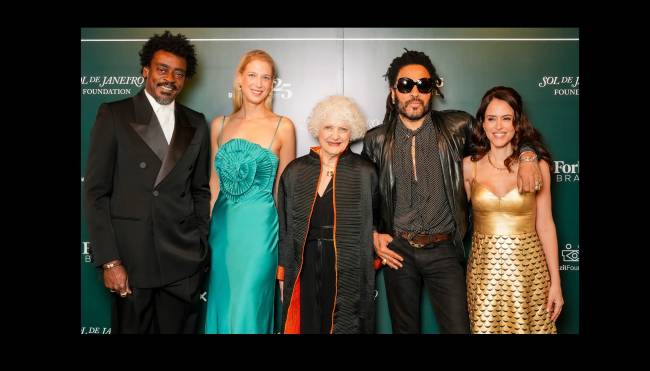 Seu Jorge, Lady Ella Windsor, Leona Forman, Lenny Kravitz e Paula Bezerra de Mello