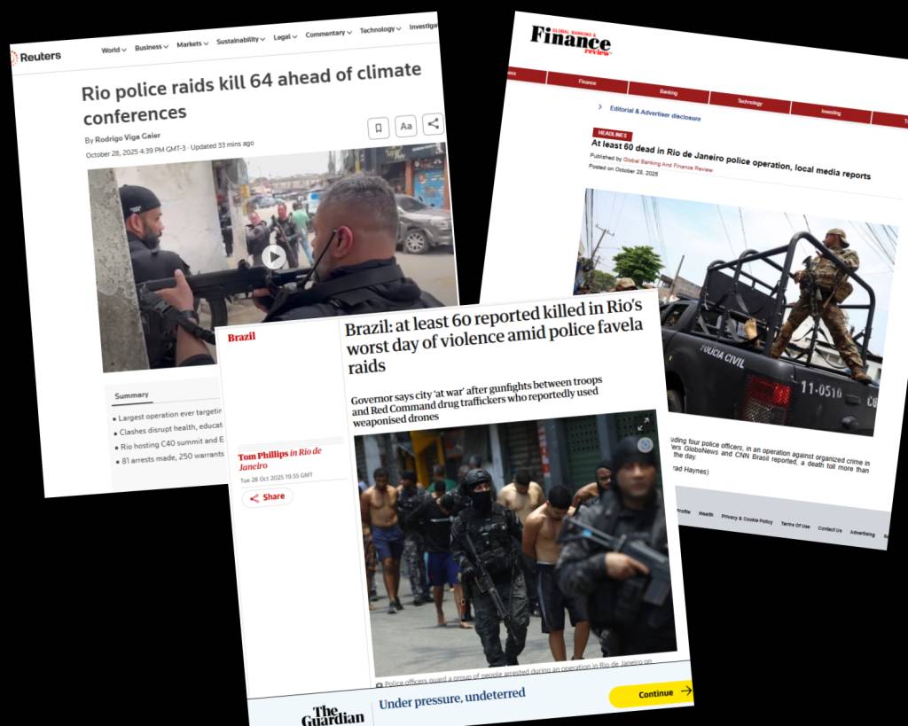 “Guerra no Rio” na imprensa internacional 