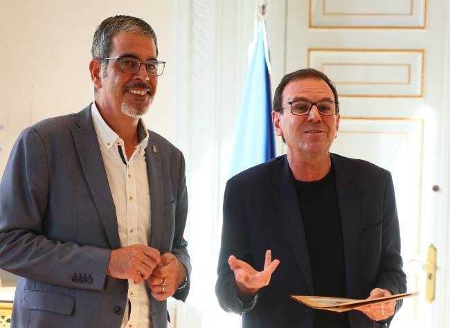 Eneko Goia Laso, prefeito de San Sebastian, e Eduardo Paes