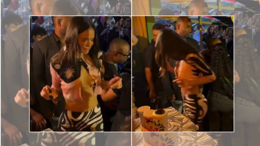 Bruna Marquezine mostra samba no pé em bar na Lapa