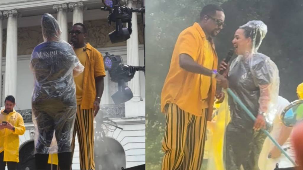 O gesto generoso de Mumuzinho com profissional de limpeza em show