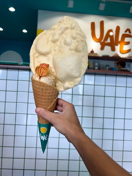 Sorvete de pão de queijo da Uaiê