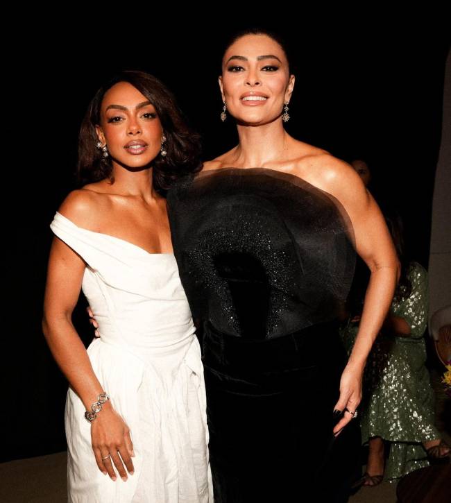 Dandara Mariana e Juliana Paes (amante e mulher de Galego/Chico Diaz na série)