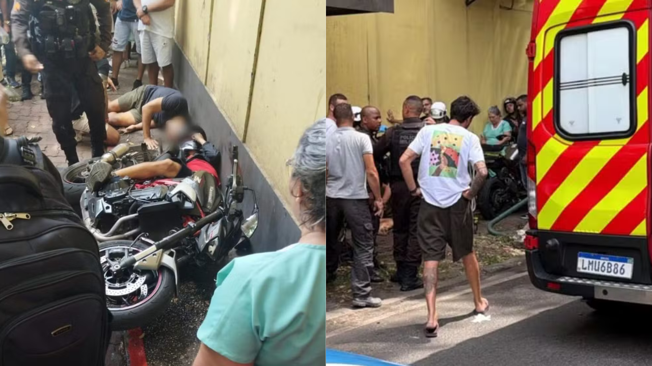 Absurdo: policial militar e outros dois homens foram feridos em tentativa de assalto na Zona Sul.