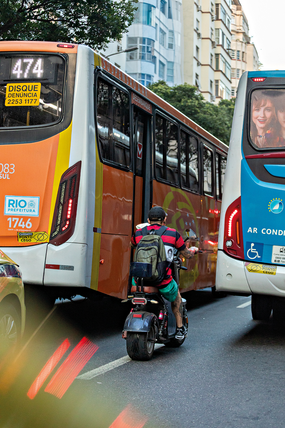 transito caotico na zona sul. Rio de Janeiro RJ. fotos de Daniela Dacorso