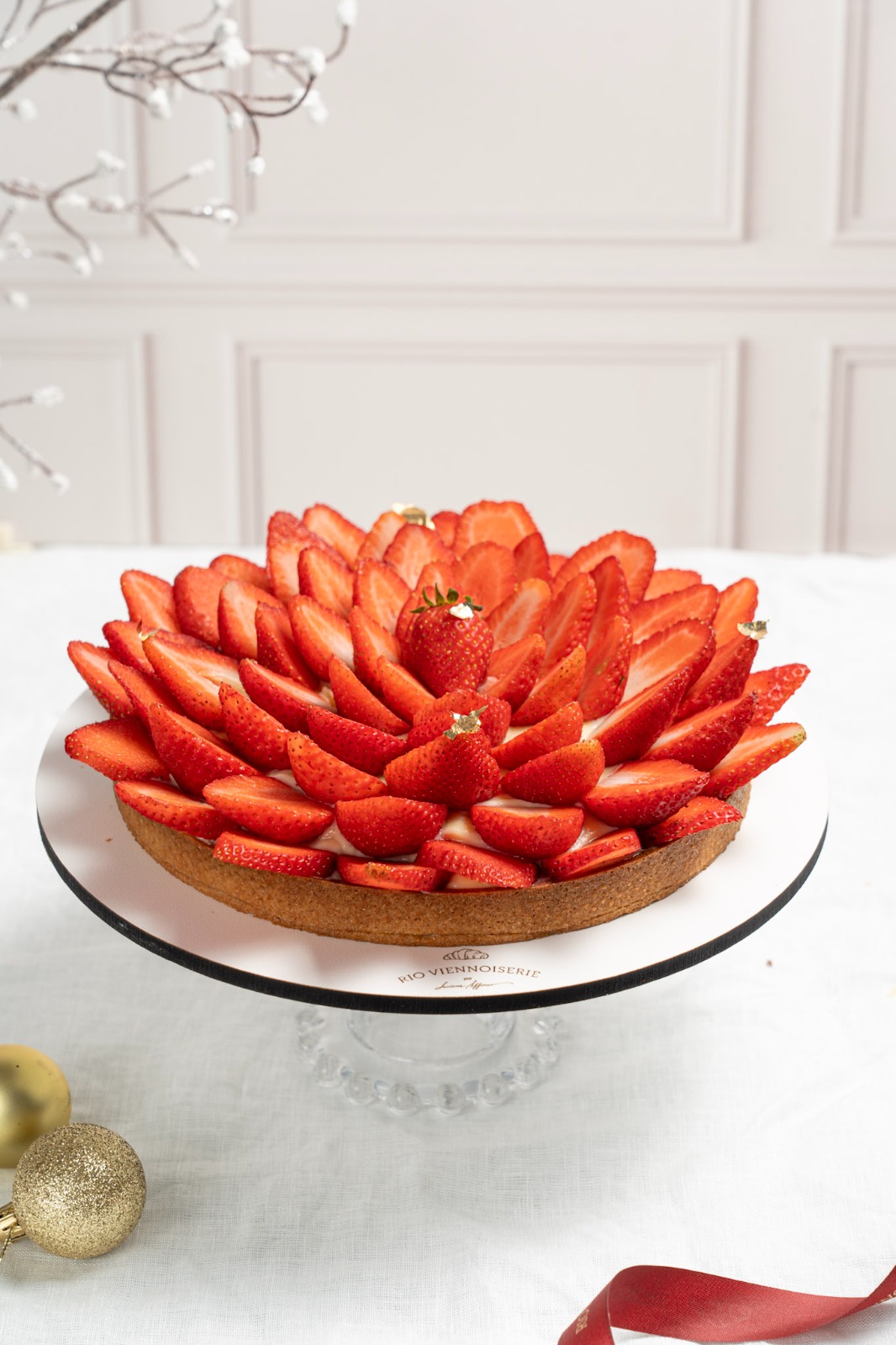 Tarte de morango da Rio Viennoiserie