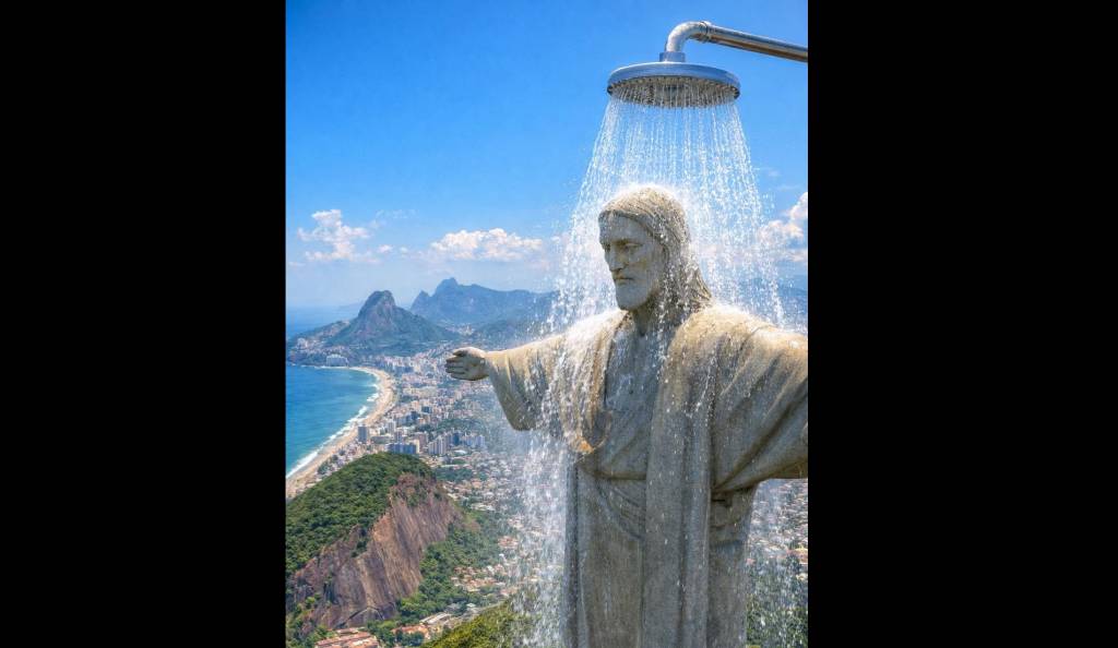 Contrastes: os memes sobre o calor no Rio e o outro lado