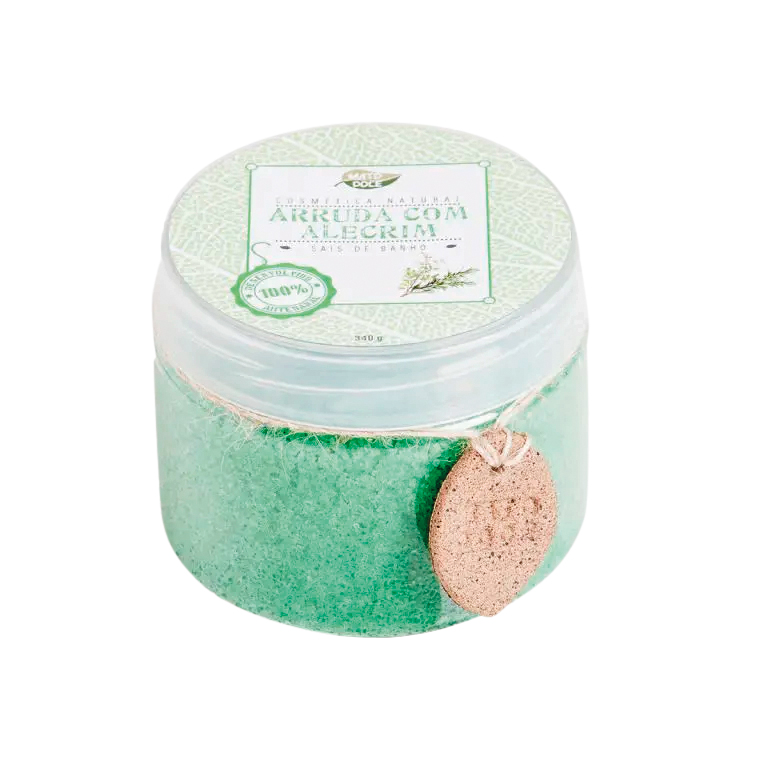 R$ 49,90 Sais de banho, alecrim e arruda. Mato Doce, matodoce.com.br.