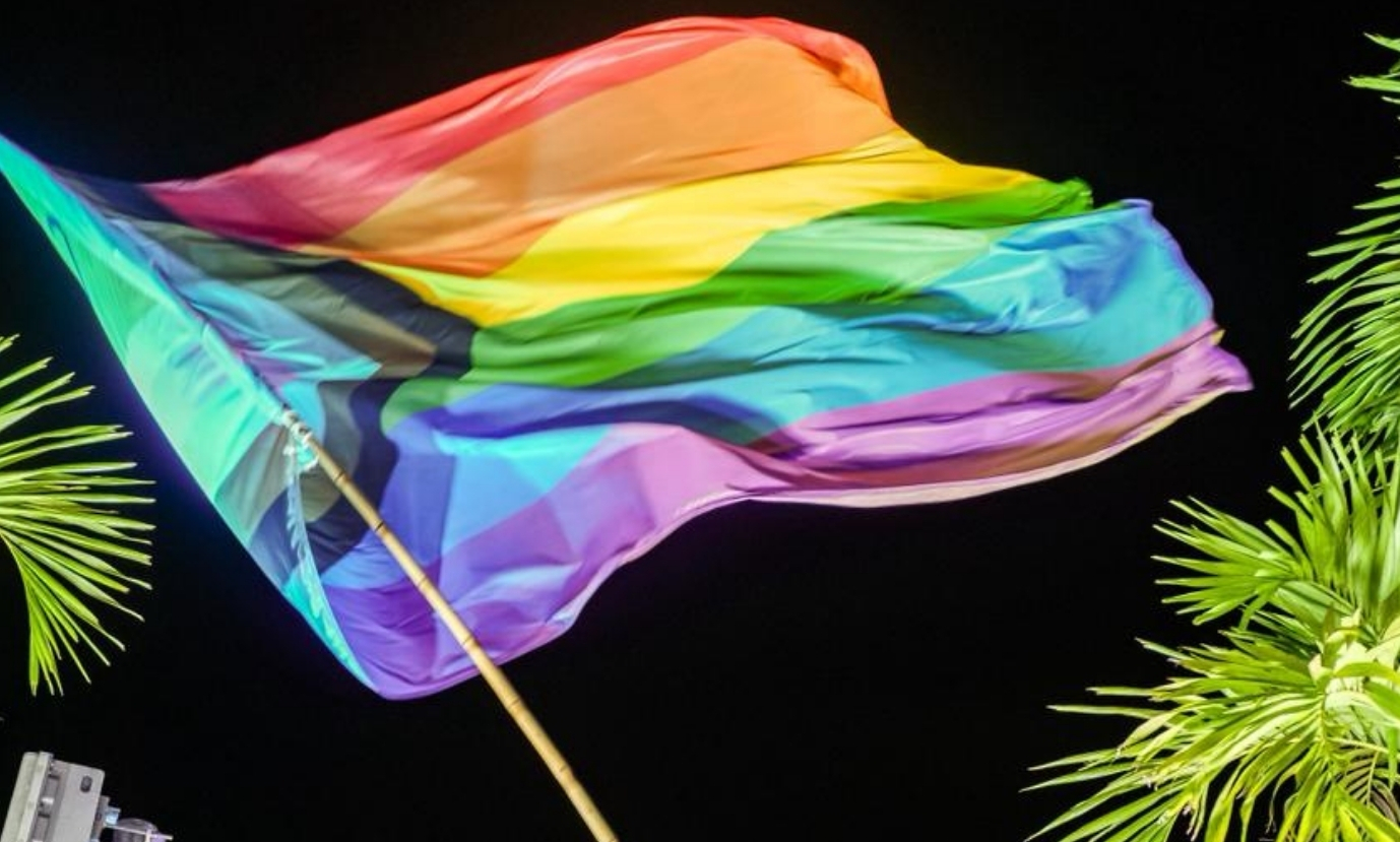 Bandeira LGBTQIA+ tremula na Sapucaí no primeiro dia da Série Ouro