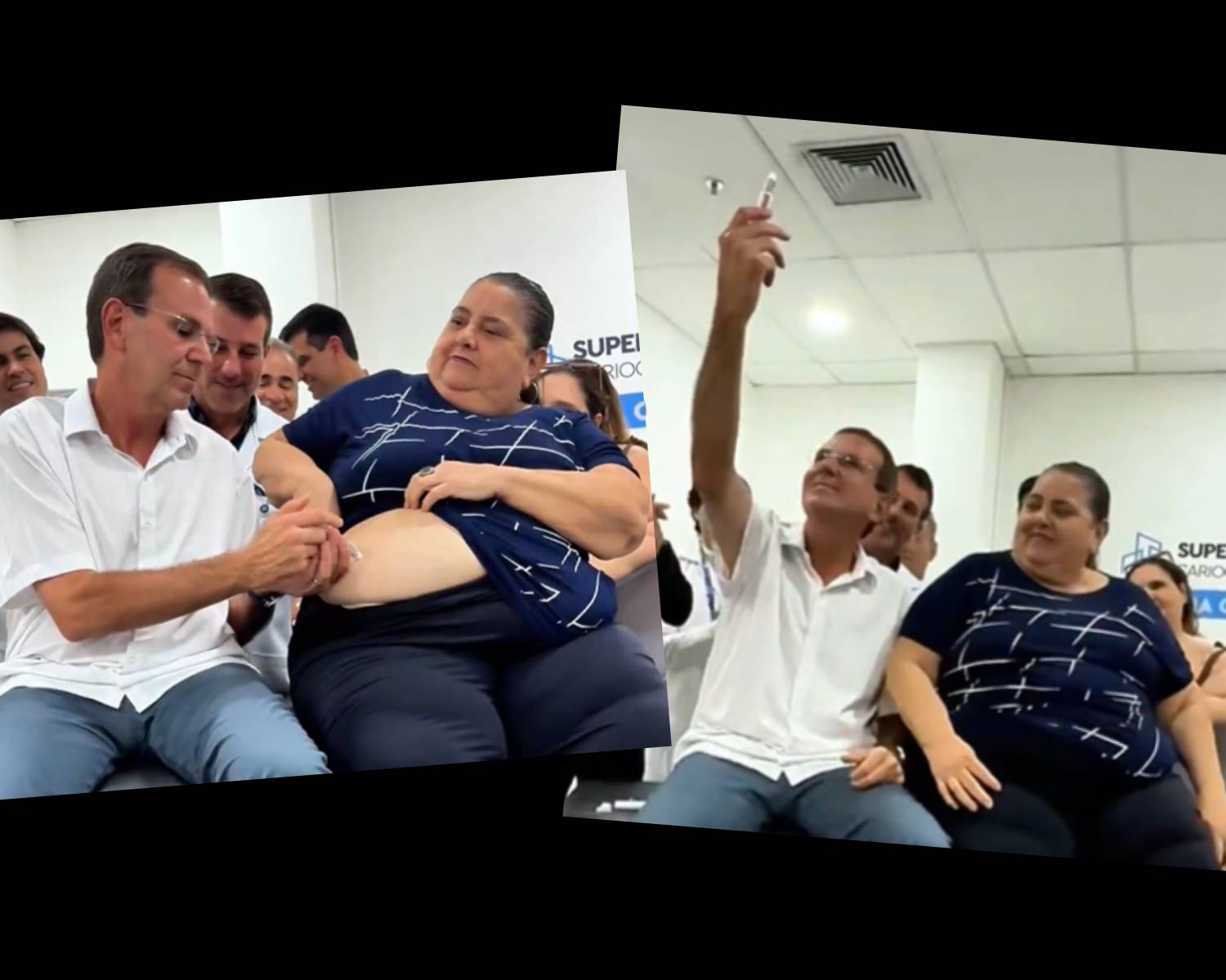 “Sou especialista em Ozempic”, diz Paes antes de aplicar dose em paciente