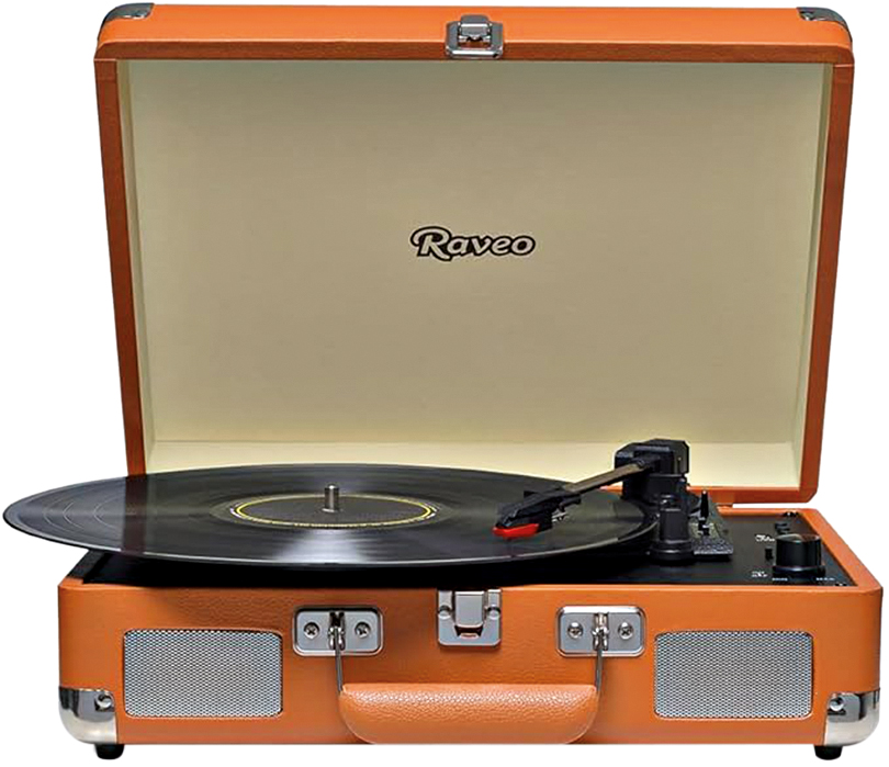 R$ 468,90 Toca-discos com bluetooth. Raveo, amazon.com.br.