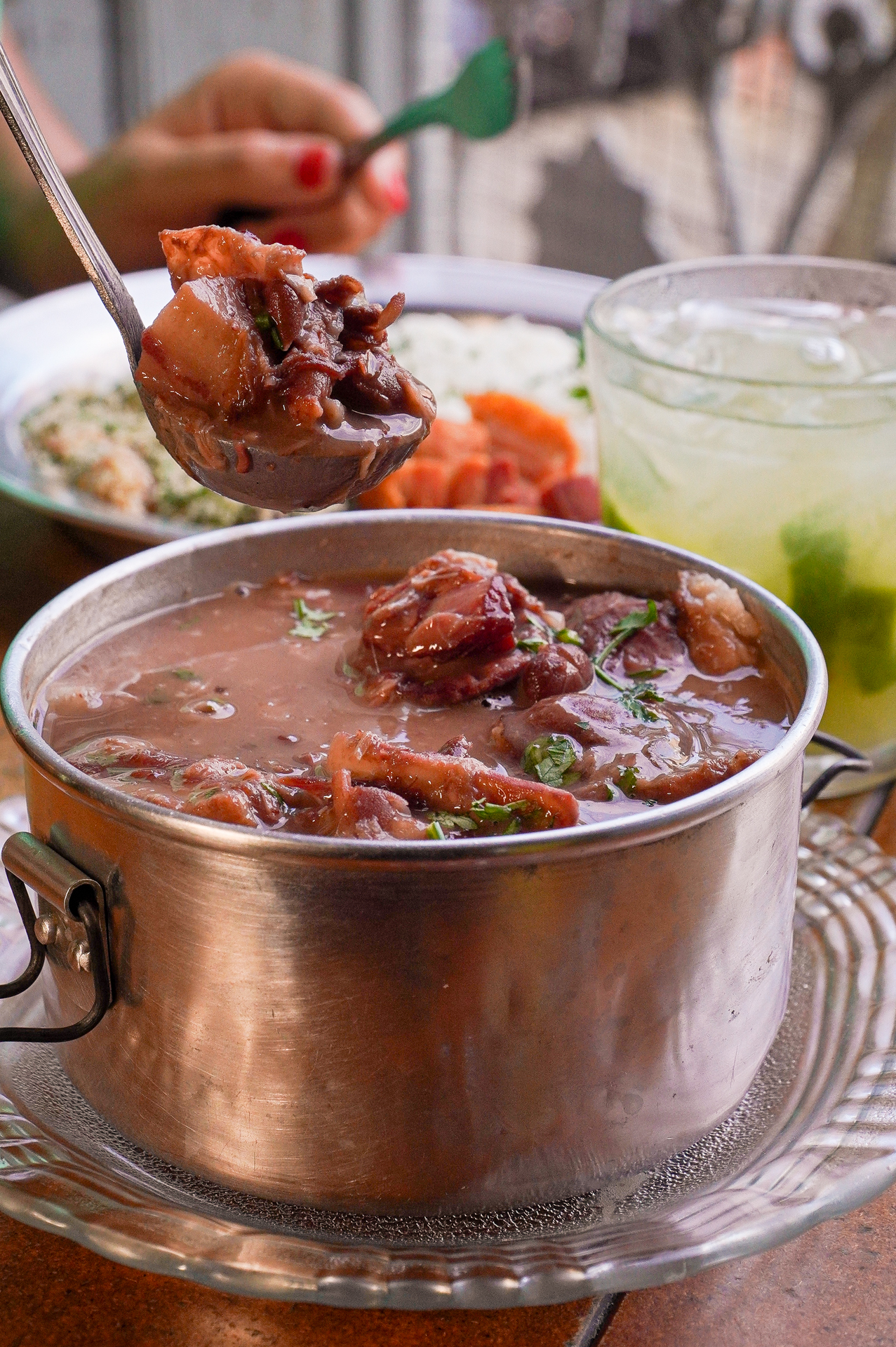 Feijoada de feij&atilde;o vermelho da Casa Porto