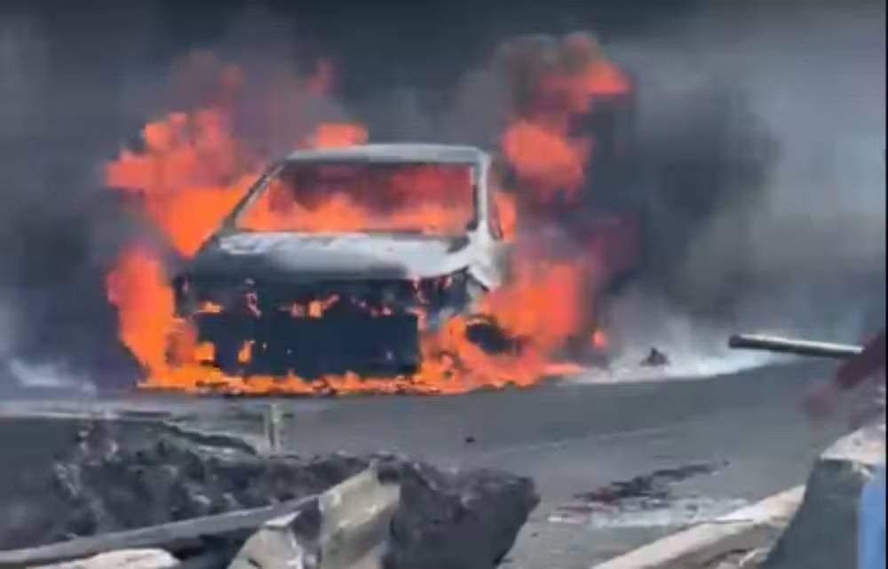 O que causou a explosão de caminhão na Via Dutra no domingo (19)