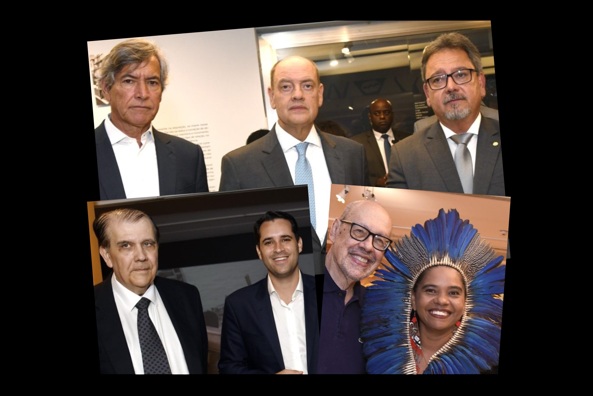 O gov. interino virou protagonista na mostra “Eu chorei rios”, na FGV Arte