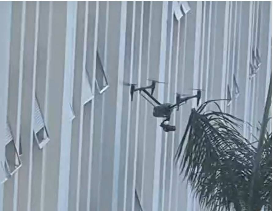 Mistério: drone ronda prédio de secretarias do gov. do Estado (vídeo)