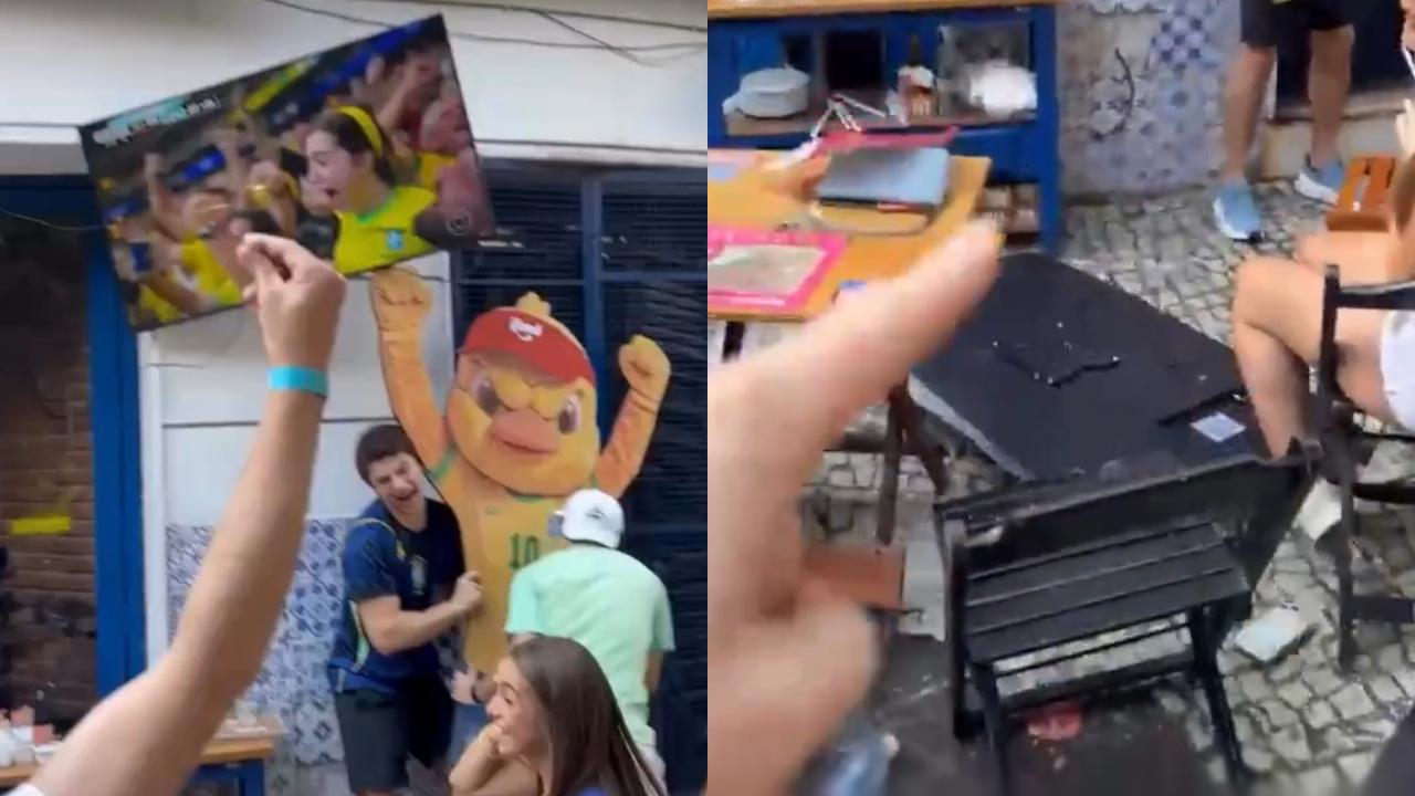 Comemoração de gol da vitória do Brasil dá prejuízo a bar no Leblon