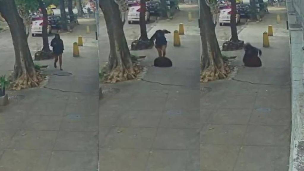 Viu isso? Mulher é ‘engolida’ por bueiro no Maracanã