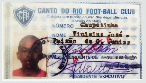 Vini Jr. já foi da categoria “chupetinha” e usava camisa 10 em Niterói