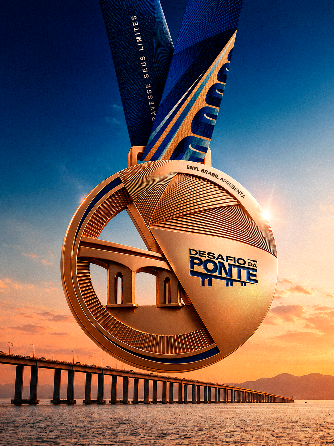 Mais motivos para correr o Desafio da Ponte: medalha, camisa, torcida