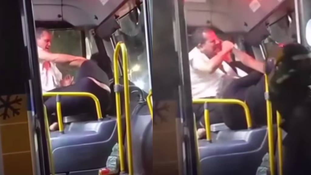 Briga em ônibus: passageira e motorista trocam mordidas e chutes na Freguesia