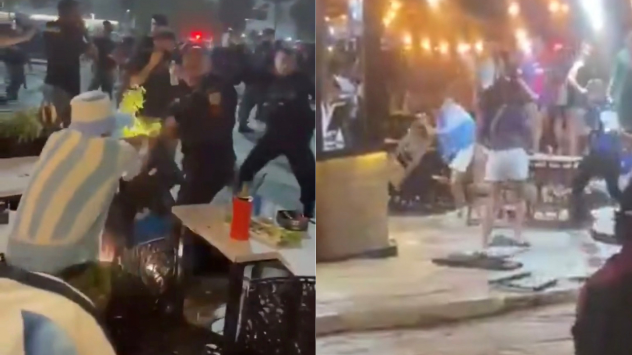 Após derrota, turistas argentinos levam caos à Praia de Copacabana