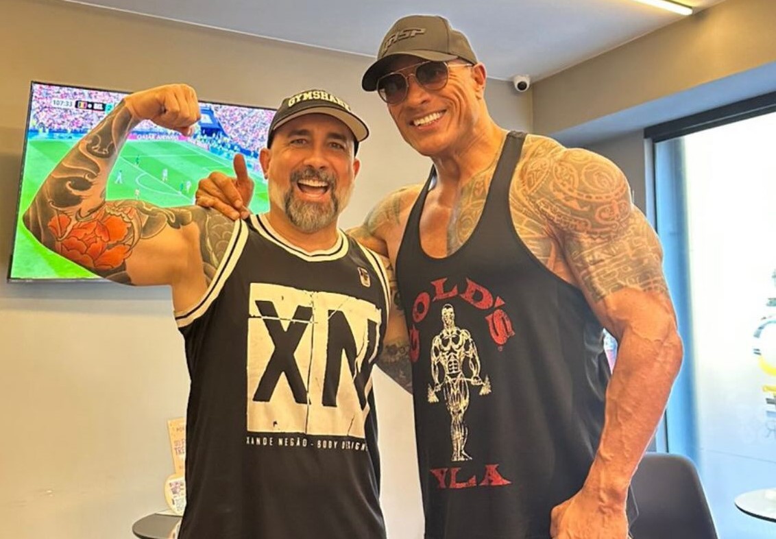 Dwayne “The Rock” Johnson faz “turnê” por academias cariocas  