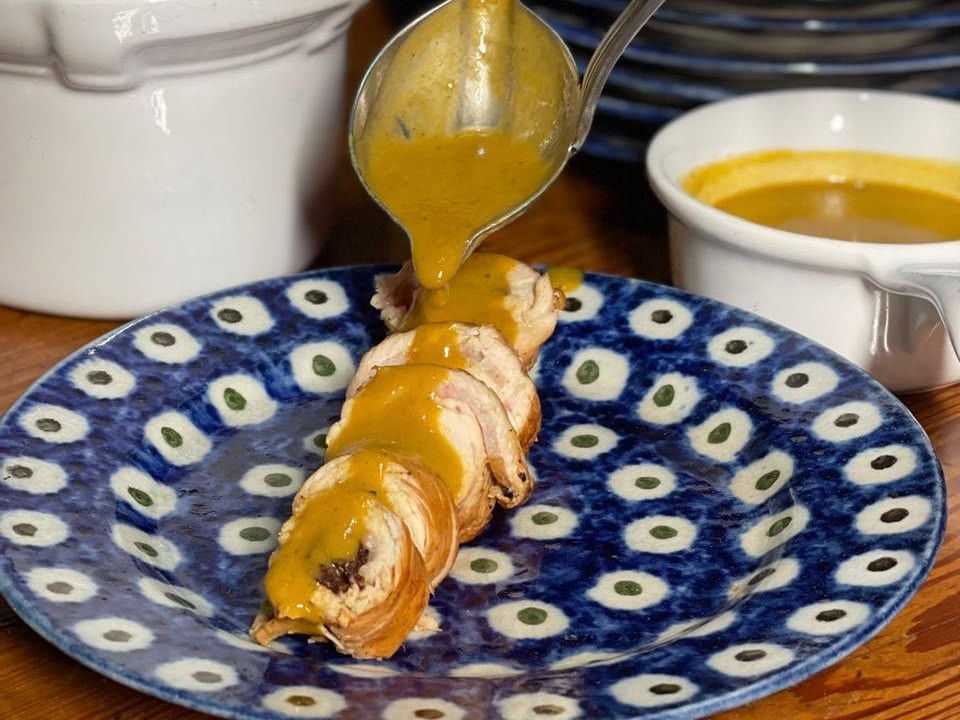 Enroladinho de frango: ótima pedida para o almoço de Dia dos Pais