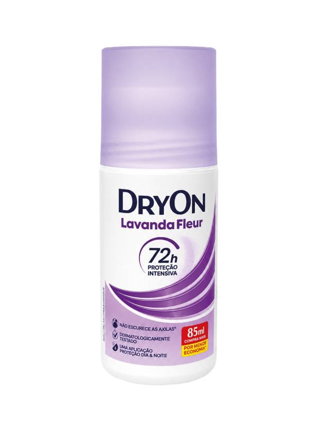 R$ 9,99 Desodorante roll-on, 72 horas. DryOn, zonasul.com.br.