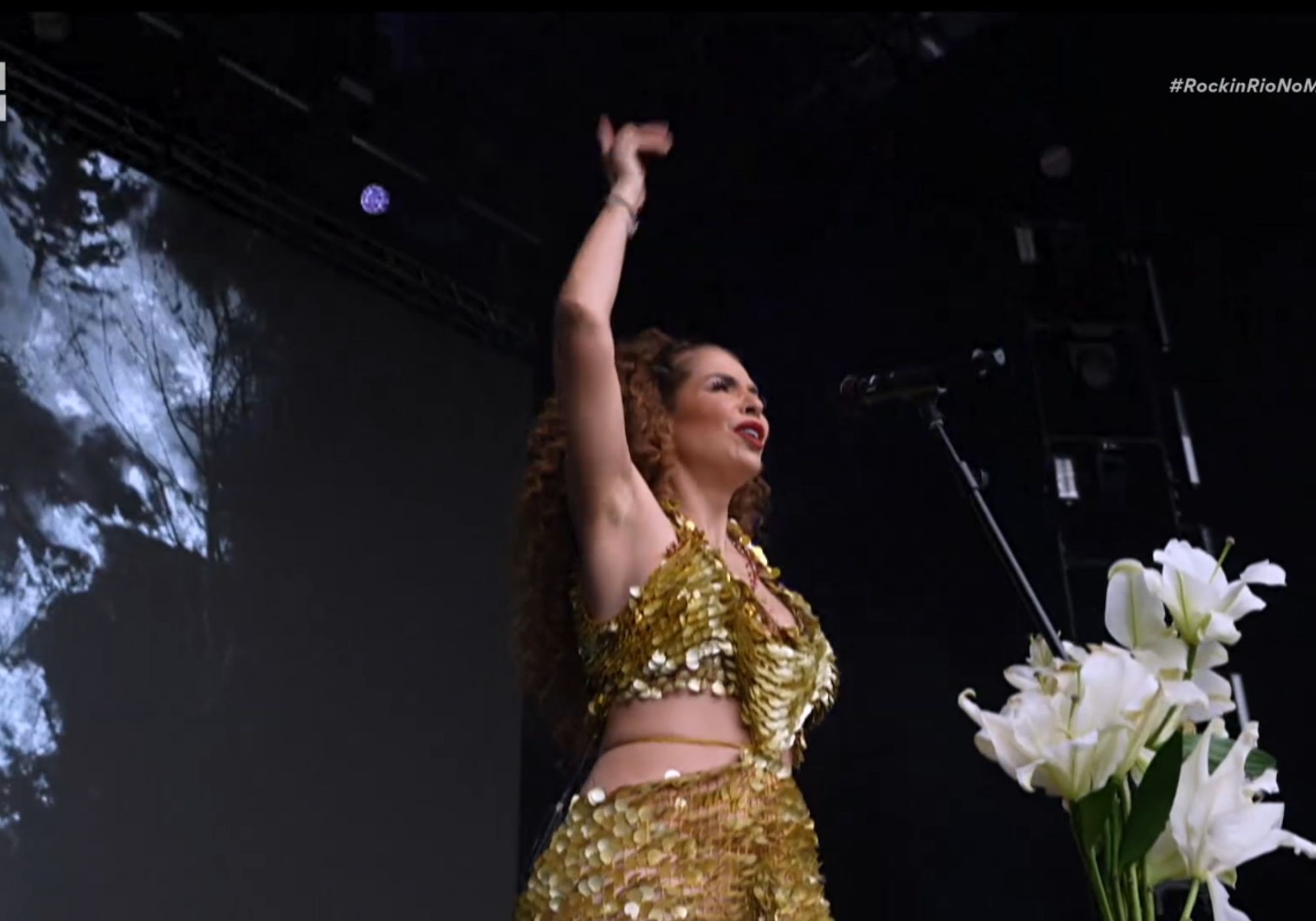 Mensagens no telão de show de Vanessa da Mata causam comoção