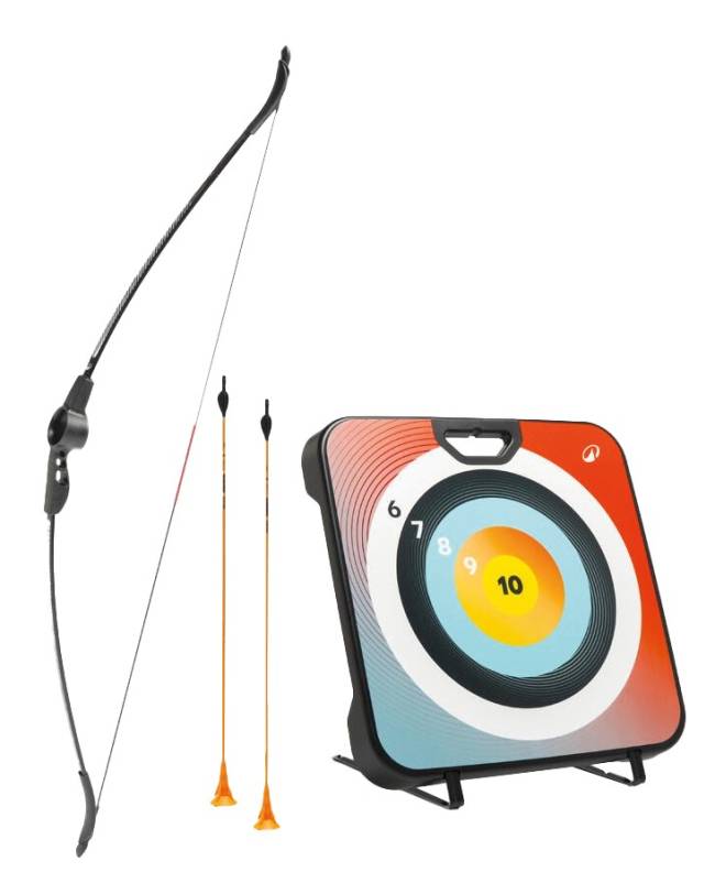 R$ 474,99 Kit de arco e flecha. Geologic, decathlon.com.br.
